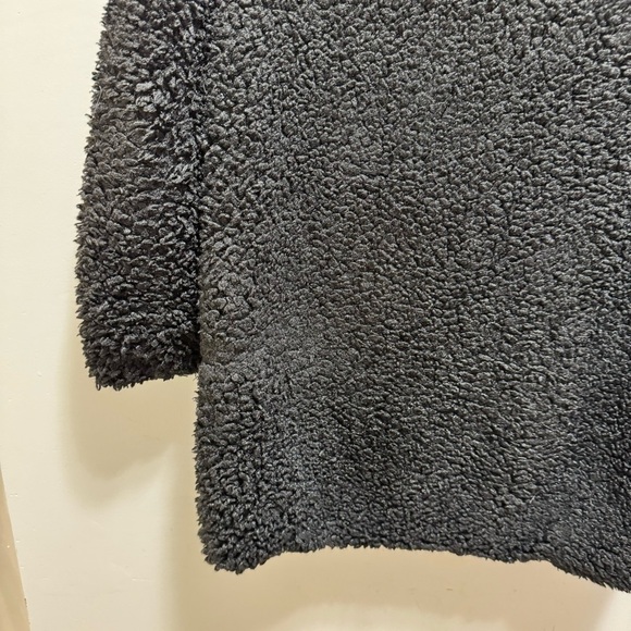 Aritzia Wilfred Black Laboratoire Teddy Sherpa Coat Size Small Oversized - Picture 7 of 16